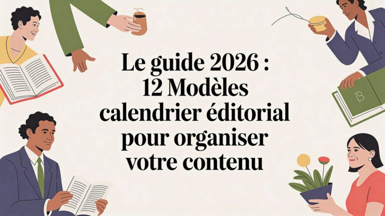 Le guide 2026 : 12 modèle de calendrier éditorial pour organiser votre contenu