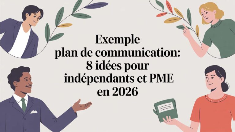 Exemple plan de communication: 8 idées pour indépendants et PME en 2026