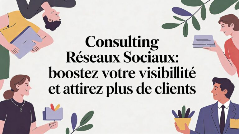 Consulting réseaux sociaux: boostez votre visibilité et attirez plus de clients